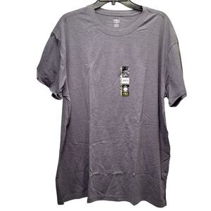 Athletic Works Men's Short Sleeve Gray Heather Tri-Blend Tee X-Large (46-48)